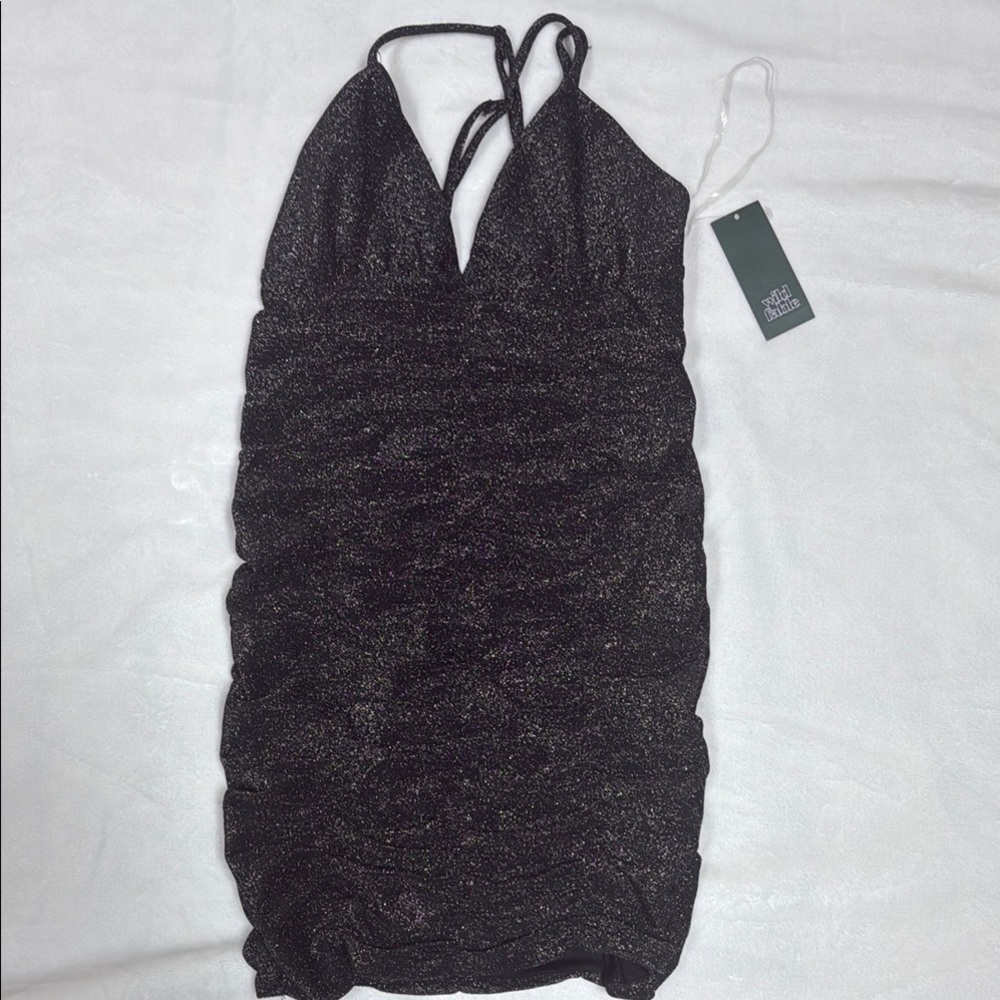 Target Black Glitter Mini Dress